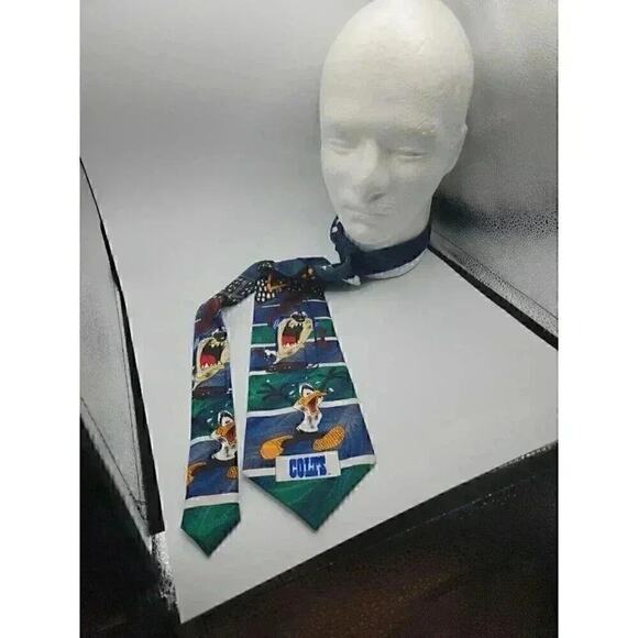Warner Bros. Other - Vintage 1993 NFL Looney Tunes Football WB Taz & Daffy Surrey Cartoon Tie CR3